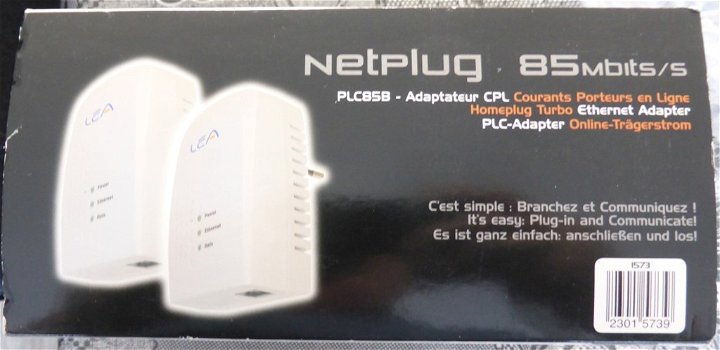 netwerk adapter 85 mB/s via stopcontact - 0