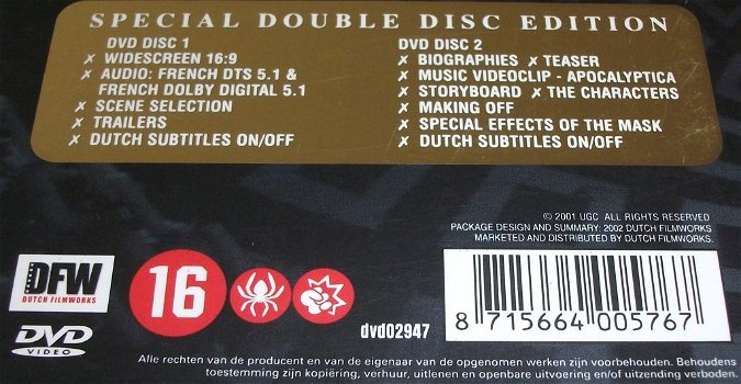 Dvd *** VIDOCQ *** 2-Disc Special Double Disc Edition - 2