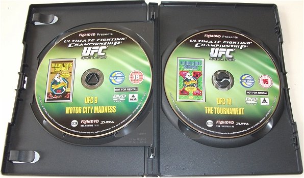 Dvd *** UFC 9 & UFC 10 *** 2-Disc Boxset - 3