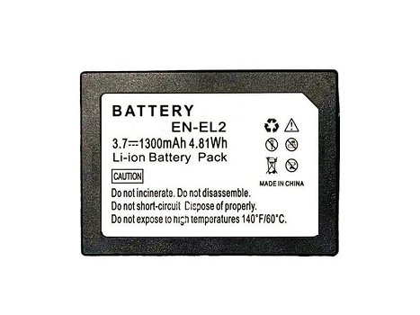 Battery for NIKON 3.7V 1300mAh/4.81WH - 0