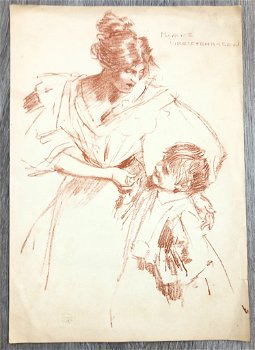 Maurice Greiffenhagen [1897] The Studio Moeder en kind - 0