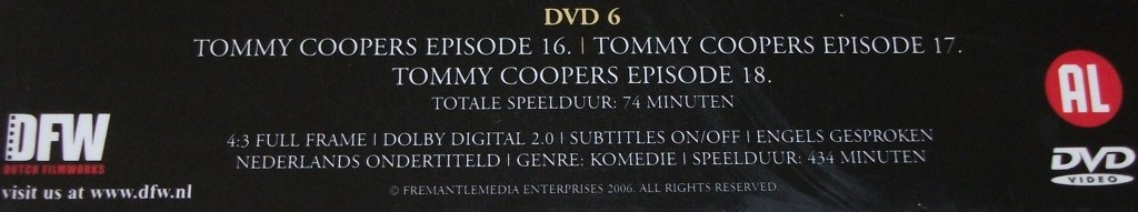 Dvd *** TOMMY COOPER *** 6-DVD Boxset De Ultieme Verzameling - 2