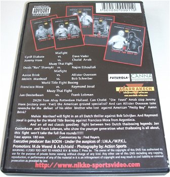 Dvd *** TOO HOT TO HANDLE XI *** Mix-Fight Thaiboxing - 1