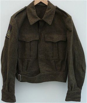 Jas, Uniform VT, Korps Mariniers, M37 Battledress, Koninklijke Marine, maat: 46, jaren'50.(Nr.2) - 0