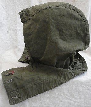 Capuchon, Jas / Parka, Buiten, Gevechts, M58, Koninklijke Landmacht, jaren'50/'60.(Nr.1) - 4