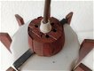 Vintage hanglamp met hout en glas - 4 - Thumbnail