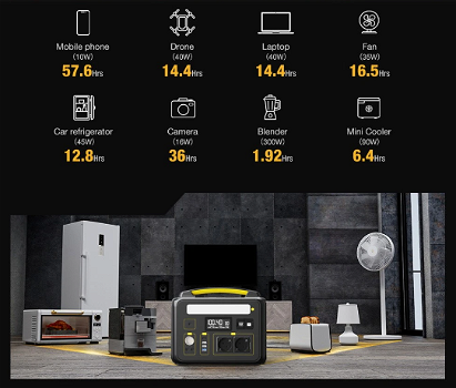 VTOMAN Jump 600 Portable Power Station, 640Wh LiFePO4 Battery - 1