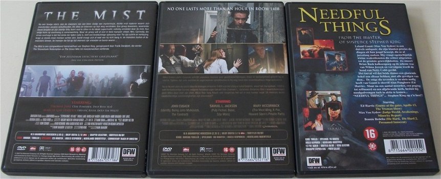 Dvd *** THE STEPHEN KING COLLECTION *** 3-DVD Boxset - 5
