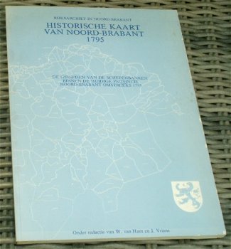 Historische kaart van Noord-Brabant 1795: schepenbanken. - 0