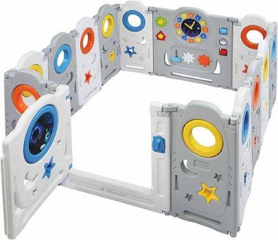 Baby Vivo box Neo- grondbox - speelbox- playpen-kruipbox- kunststof 14 elementen - 0