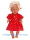 Baby Born 43 cm Overslag jurk setje rood/multi/stippen - 0 - Thumbnail