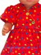Baby Born 43 cm Overslag jurk setje rood/multi/stippen - 1 - Thumbnail