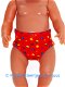 Baby Born 43 cm Overslag jurk setje rood/multi/stippen - 3 - Thumbnail