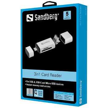 Card Reader USB-C + USB + Micro USB - 1