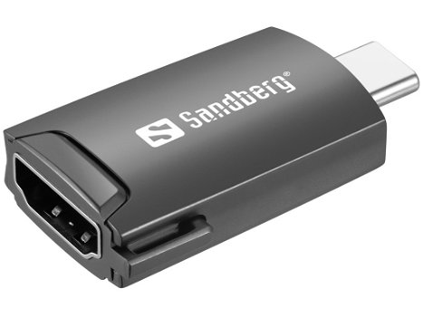 USB-C to HDMI Dongle aansluiting 2e scherm, televisie of projector - 0