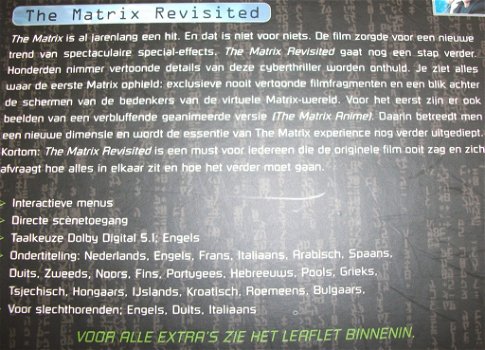 Dvd *** THE MATRIX & THE MATRIX REVISITED *** 2-Disc Limited Edition - 3