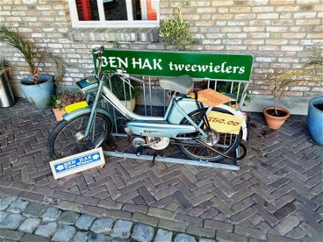 OLDTIMER Brommer UNIEK Peugeot BB bouwjaar 1968 GROEN - 0