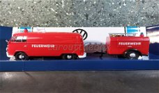 VW Type 2 T1 FEUERWEHR rood 1/24 Motormax Mo057