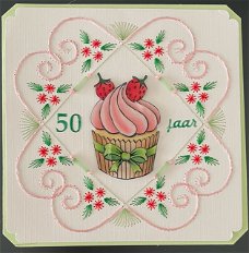 VERJAARDAG --- 50 jaar - Cupcake