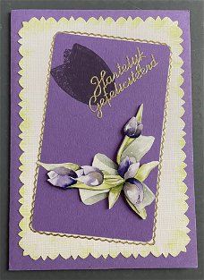 FELICITATIE --- Boeket paarse bloemen