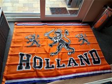 Grote Holland Vlag Oranje met Leeuw 143 X 204cm
