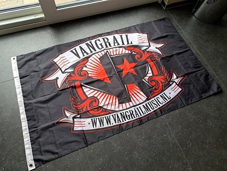 Vlag van de band Vangrail - 88 x 151 cm - 1