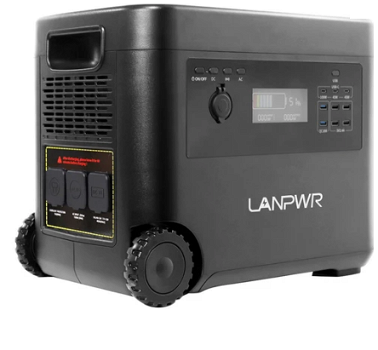 LANPWR 2500W Portable Power Station, 2160Wh LifePo4 - 0