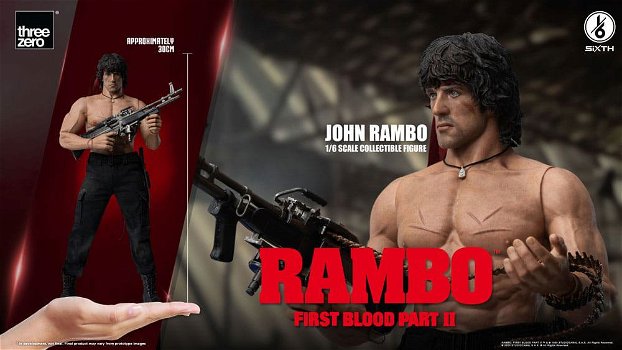 ThreeZero - Rambo First Blood II Action Figure John Rambo - 6