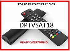 Vervangende afstandsbediening voor de DPTVSAT18 van DIPROGRESS.
