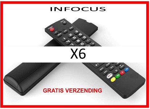 Vervangende afstandsbediening voor de X6 van INFOCUS. - 0