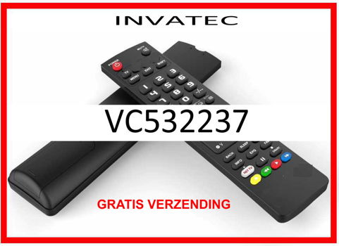 Vervangende afstandsbediening voor de VC532237 van INVATEC. - 0