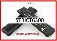 Vervangende afstandsbediening voor de STBICT6300 van ITO.