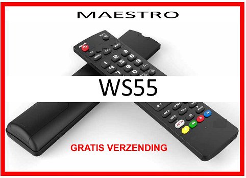 Vervangende afstandsbediening voor de WS55 van MAESTRO. - 0