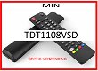 Vervangende afstandsbediening voor de TDT1108VSD van MIN. - 0 - Thumbnail