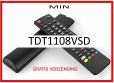 Vervangende afstandsbediening voor de TDT1108VSD van MIN.