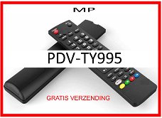 Vervangende afstandsbediening voor de PDV-TY995 van MP.