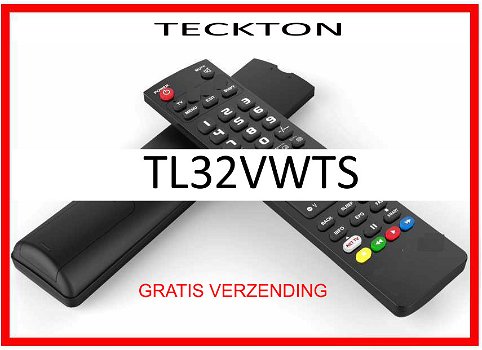 Vervangende afstandsbediening voor de TL32VWTS van TECKTON. - 0