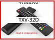 Vervangende afstandsbediening voor de TXV-32D van TURBOX. - 0 - Thumbnail