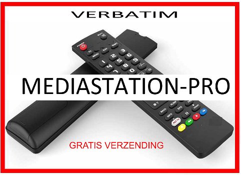 Vervangende afstandsbediening voor de MEDIASTATION-PRO van VERBATIM. - 0