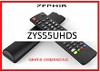 Vervangende afstandsbediening voor de ZYS55UHDS van ZEPHIR. - 0 - Thumbnail