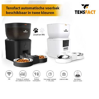 Verwen je huisdier met gemak en liefdevolle zorg dankzij Tensfact Automatische Voederbak - 0