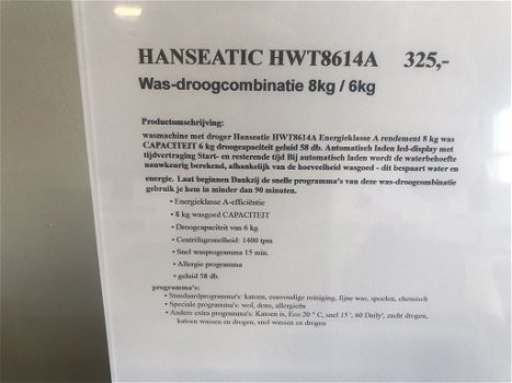 Hanseatic was droog combi - 1
