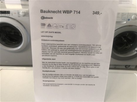 Bauknecht WWA843B - 2