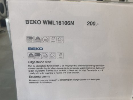 Beko WML1606N - 1