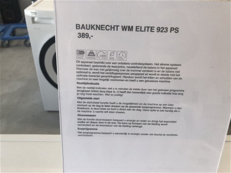 Bauknecht WM Elite 923 PS - 1
