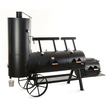 Joe's Barbecue Smoker 24 inch Extended Chuckwagon Catering - 0
