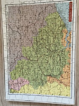 Vintage LANDEN puzzel Belgie Luxemburg Zwitserland - 1