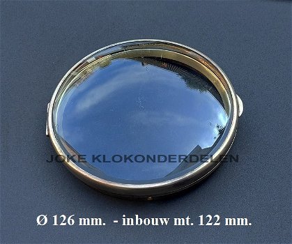 = Klokdeur = bol geslepen glas = 49345 - 0