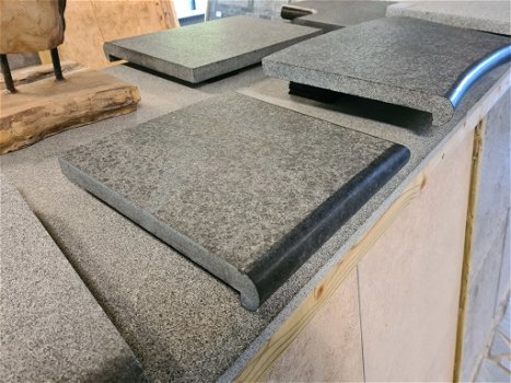 Zwembadrand Basalt 50x35x3/5 cm Gevlamd - 3