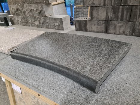 Zwembadrand Basalt 50x35x3/5 cm Gevlamd - 4